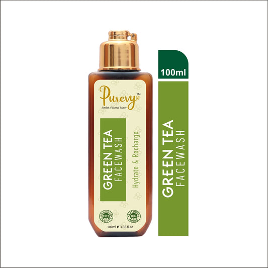 Purevy Green Tea Facewash - Hydrate & Recharge 100ml